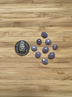 Freeform Rose cut Grape Chalcedony
