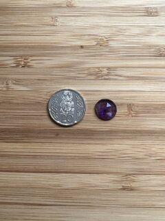 Circle Rose-cut Amethyst