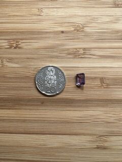 Emerald cut Amethyst