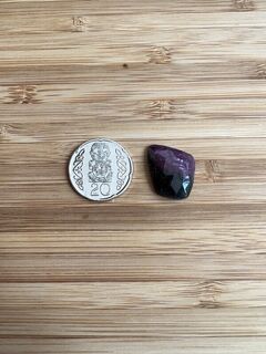 Rose cut Ruby Zoisite