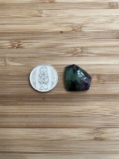 Rose cut Ruby Zoisite